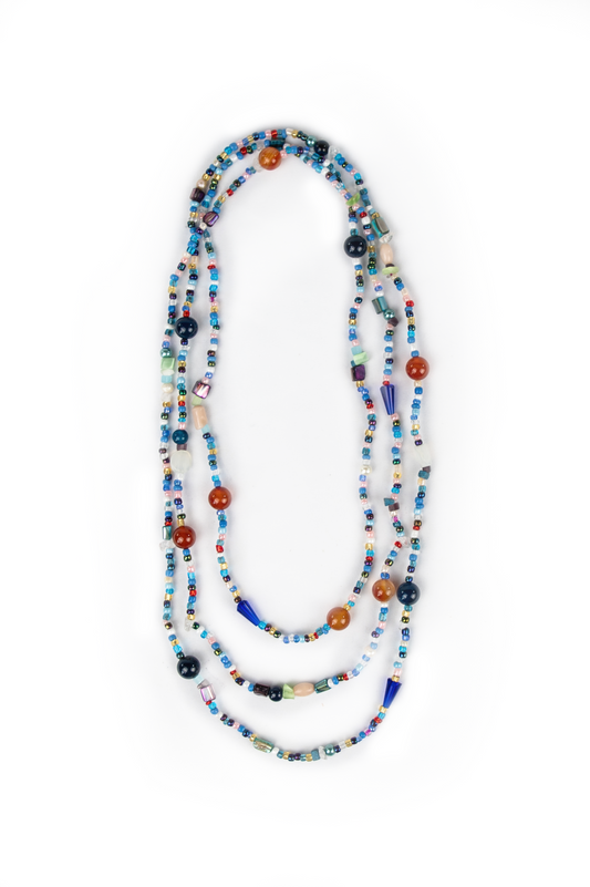 Colorful Bead & Stone Necklace