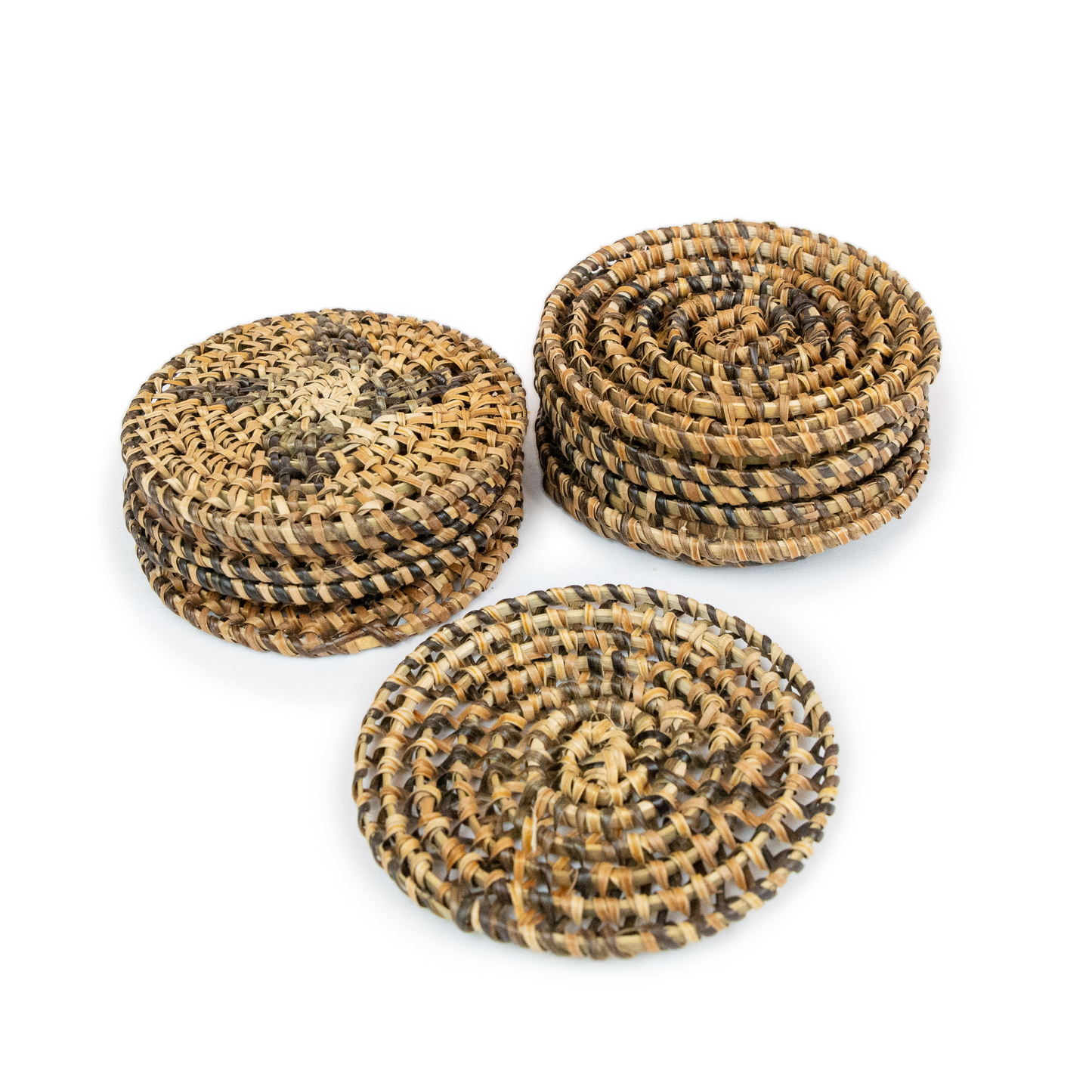Handwoven Natural Star Coasters