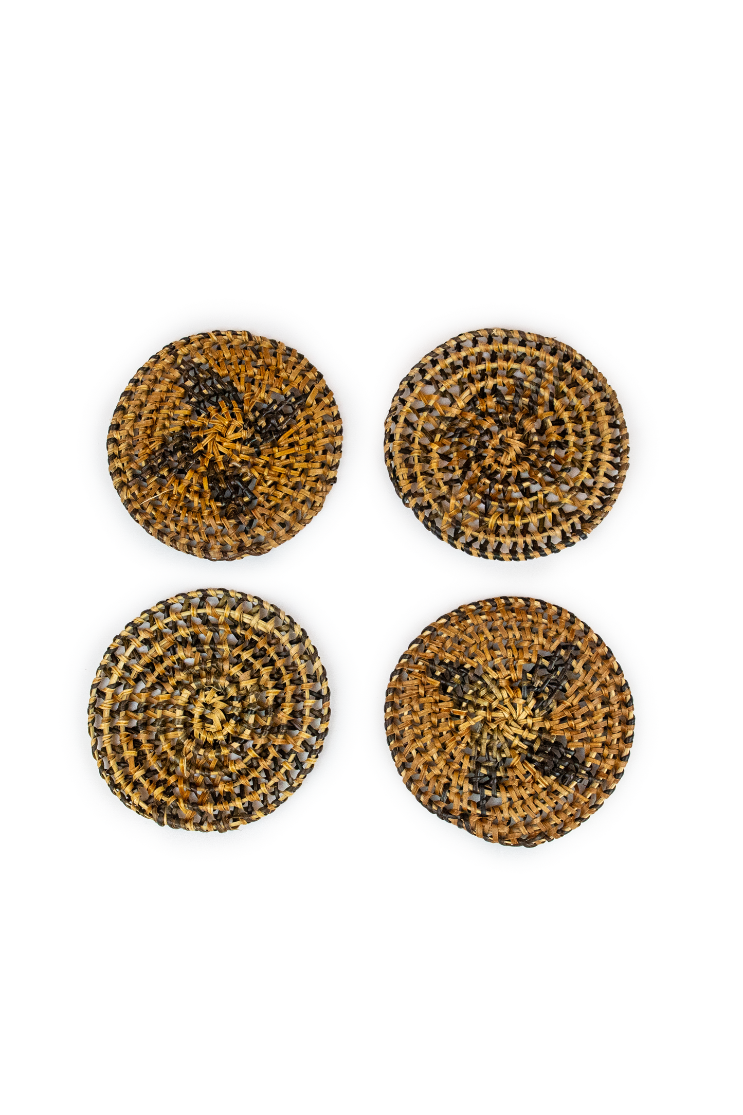 Handwoven Natural Star Coasters