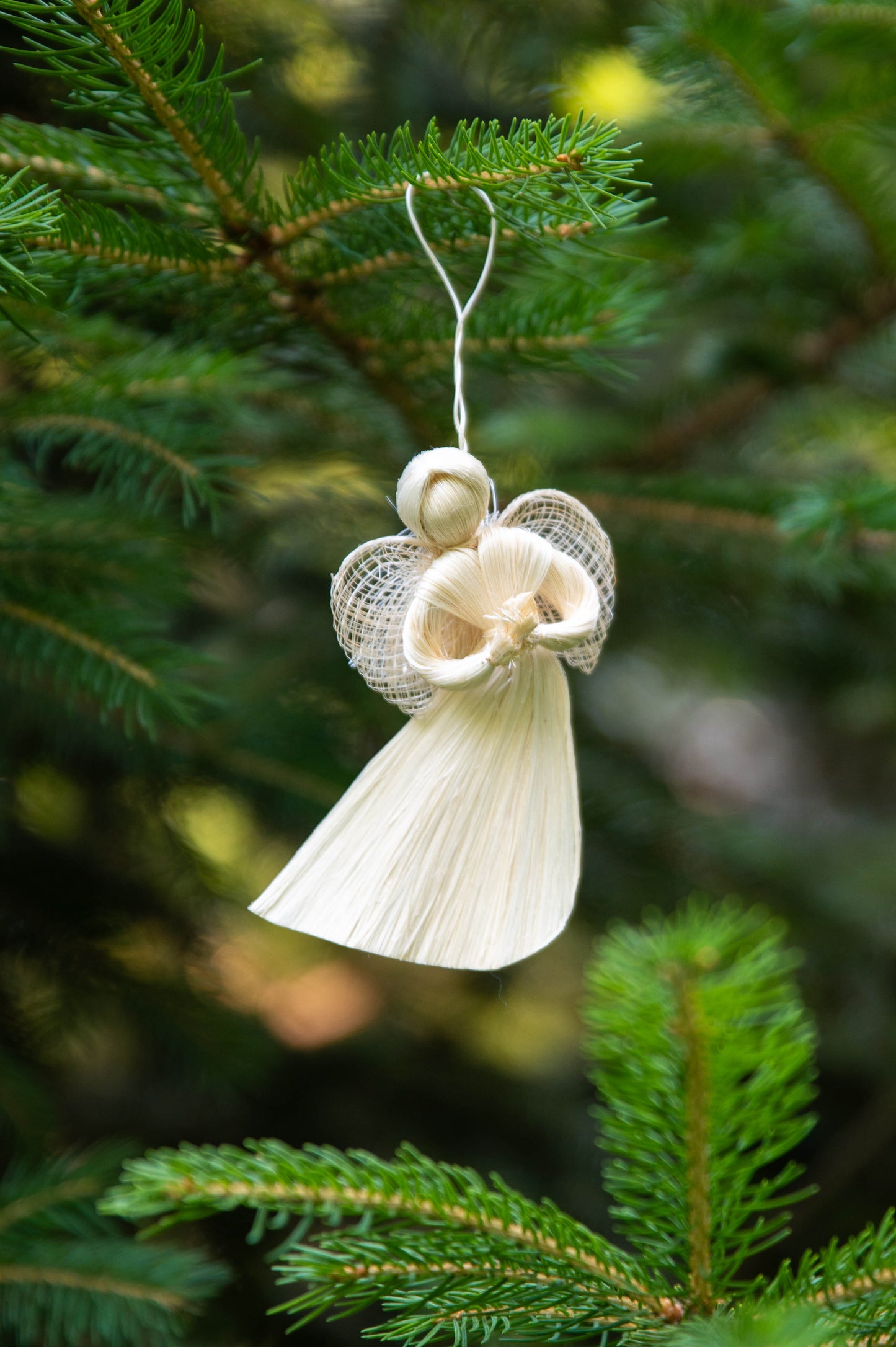 Abaca Fiber Angel Ornament