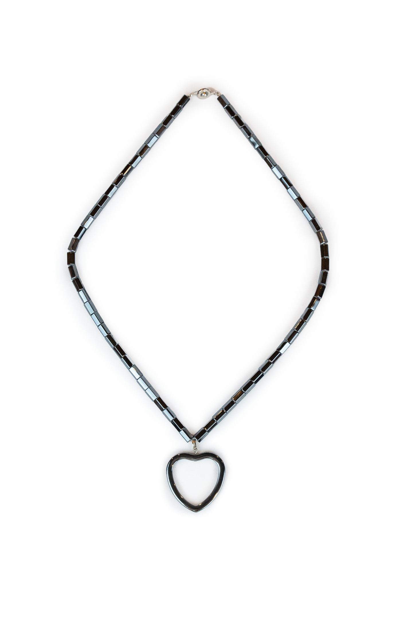 Hematite Heart Necklace