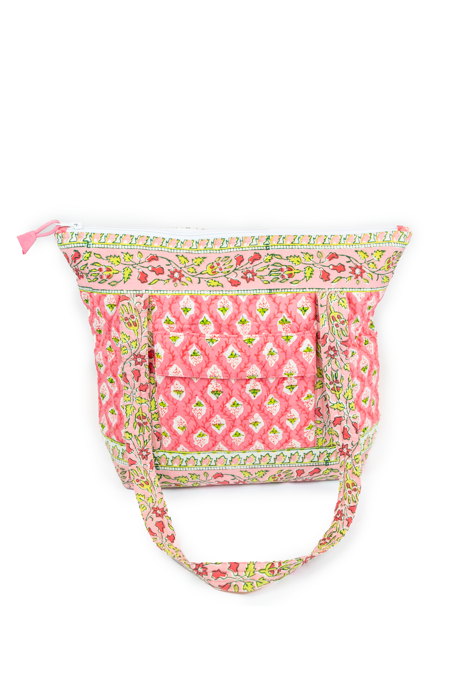 Block Print Pink Tote