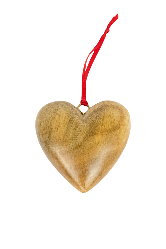 Wooden Heart Ornament