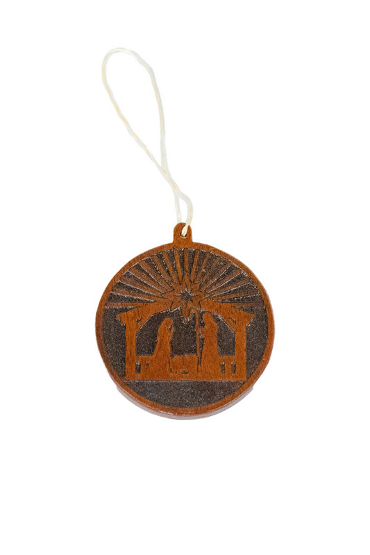 Wooden Light of the World Ornament
