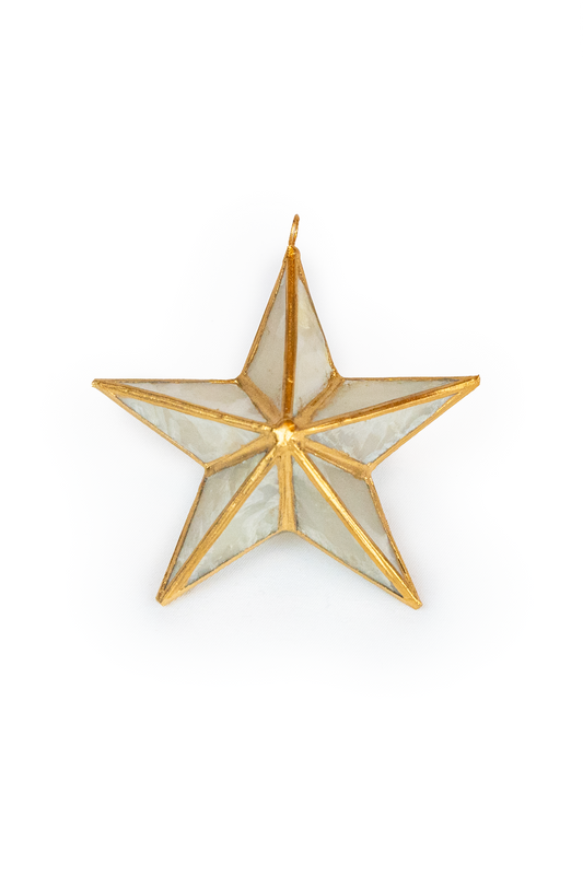 3-D Capiz Shell Star Ornament