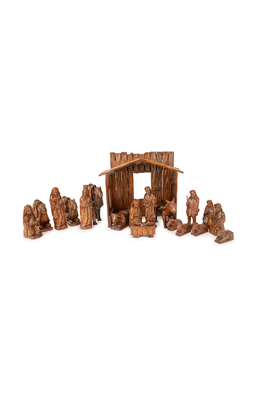Traditional Wooden Nativity